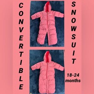 Columbia Pink Convertible Snowsuit